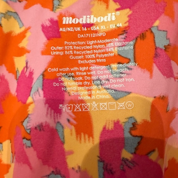 Modibodi period leakproof printed one-piece swimsuit never worn women’s size XL - Picture 3 of 4